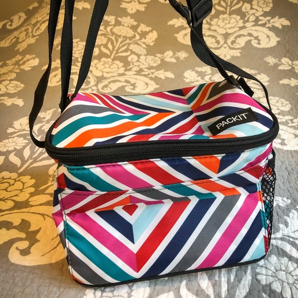 SOLD***Pack It- Colorful Ice Pack Lunch Bag - Picture 4 of 6